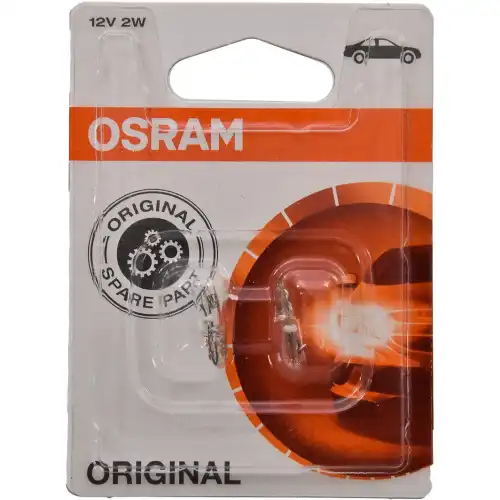 OSRAM 272202b - к-кт ламп ORIGINAL LINE! 2шт. внутр. освещ.(W2,3W) 12V 2W W2x4.6d качество ориг. з/ч (ОЕМ)\