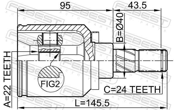 FEBEST 0211-N16 - ШРУС