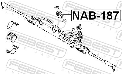 FEBEST NAB-187 - Сайлентблок рулевой рейки