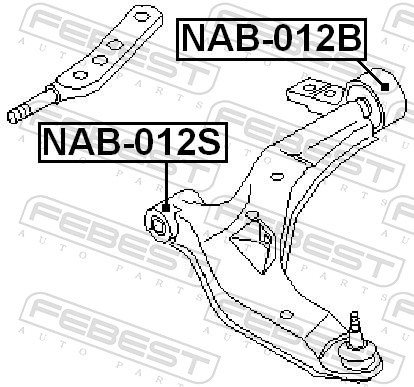 FEBEST NAB-012B - Сайлентблок