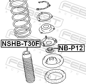 FEBEST NSHB-T30F - Пыльник амортизатора