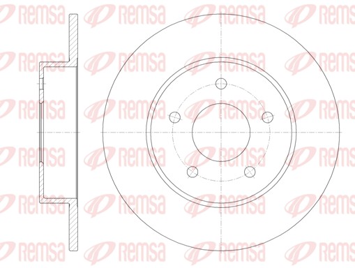 REMSA 6820.00 - Тормозные диски