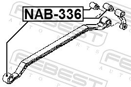 FEBEST NAB-336 - Сайлентблок