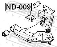 FEBEST ND-009 - Отбойник амортизатора