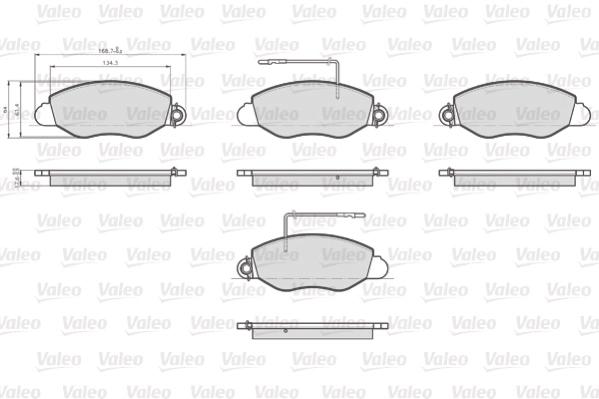 Комплект тормозных колодок, дисковый тормоз OPTIPACK for LCV