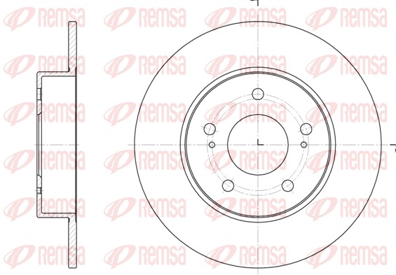 REMSA 6909.00 - Тормозные диски