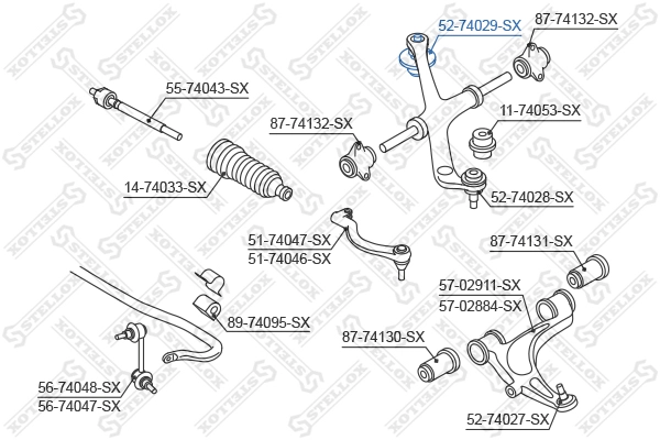 STELLOX 52-74029-SX - Шаровая опора