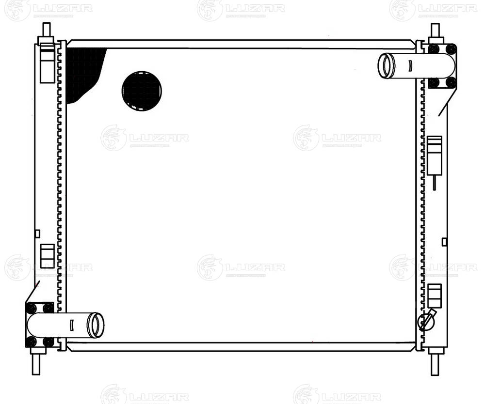 LUZAR LRc 14161 - Радиатор охлаждения
