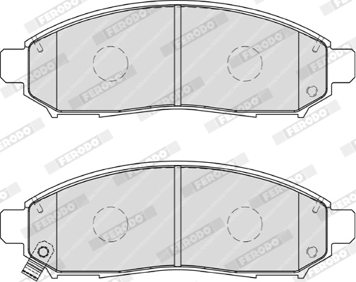 FERODO FDB1997 - Комплект тормозных колодок, дисковый тормоз PREMIER ECO FRICTION