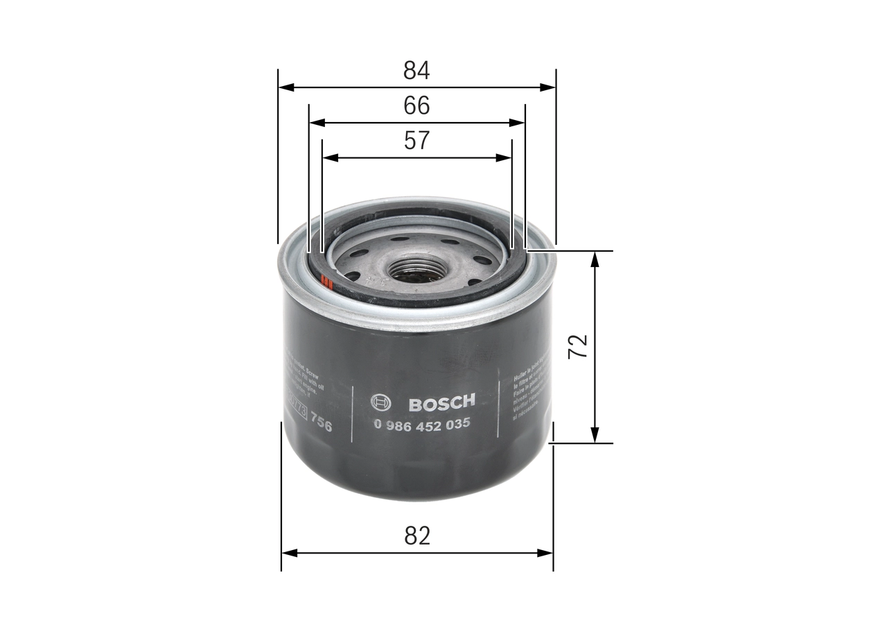 BOSCH 0 986 452 035 - Масляный фильтр