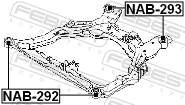 FEBEST NAB-293 - Сайлентблок