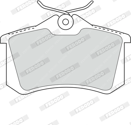 FERODO FDB1491 - Комплект тормозных колодок, дисковый тормоз PREMIER ECO FRICTION