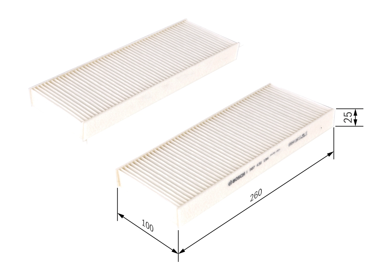 BOSCH 1 987 432 194 - Салонный фильтр