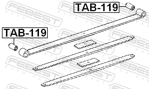 FEBEST TAB-119 - Сайлентблок