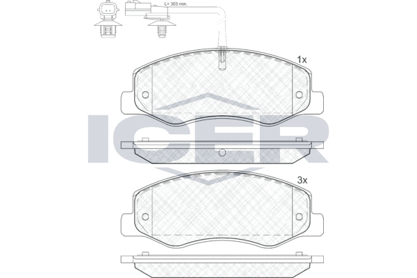 ICER 142000 - Тормозные колодки 