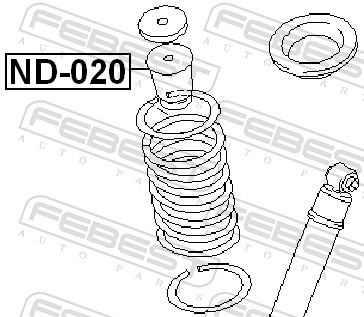 FEBEST ND-020 - Отбойник амортизатора