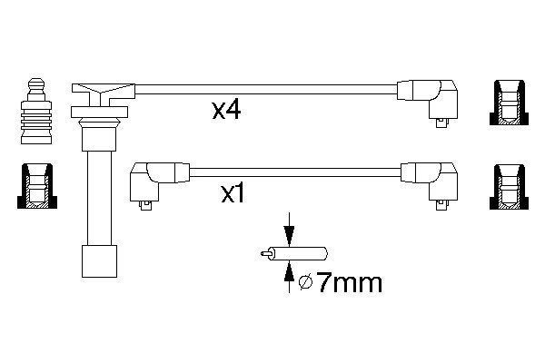 BOSCH 0 986 356 799 - Высоковольтные провода
