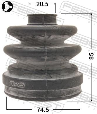 FEBEST 0215-EP16T - Пыльник ШРУСа