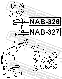 FEBEST NAB-326 - Сайлентблок
