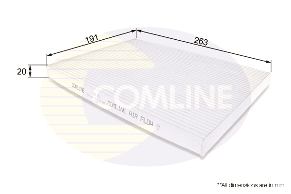 COMLINE EKF191 - Салонный фильтр