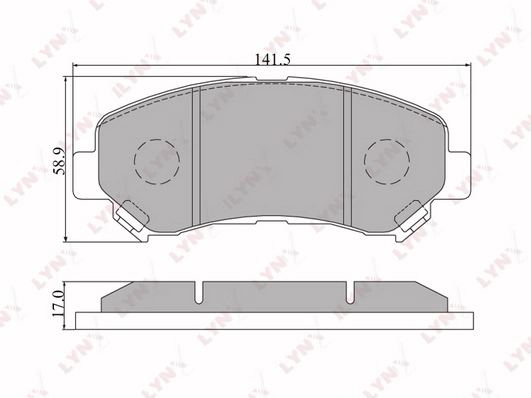 LYNXAUTO BD-5711 - Тормозные колодки 