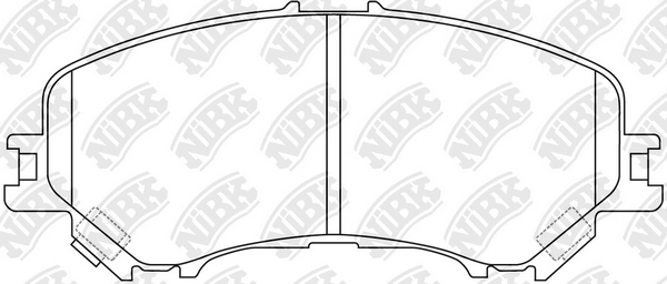 NIBK PN2804 - Тормозные колодки 