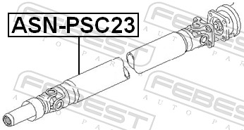 FEBEST ASN-PSC23 - Кардан
