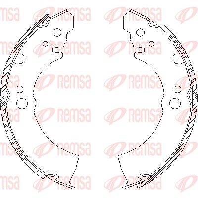 REMSA 4066.00 - Колодки барабанные