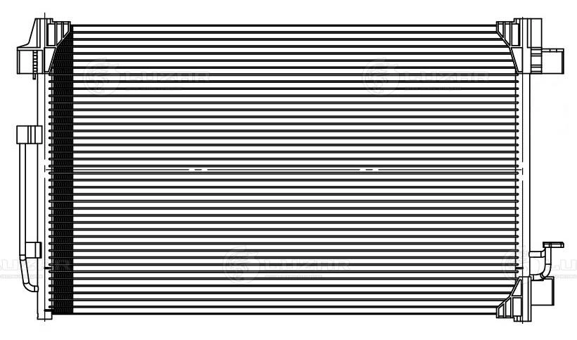 LUZAR LRAC 141N9 - Радиатор кондиционера