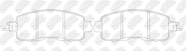 NIBK PN2807 - Тормозные колодки 