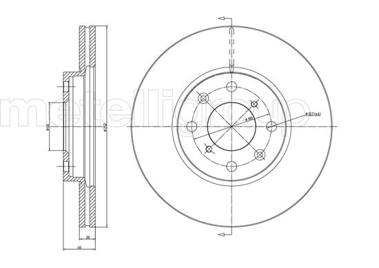 TRUSTING DF1062 - Тормозные диски