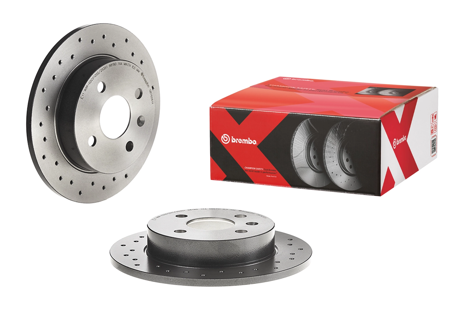 BREMBO 08.7626.1X - Тормозной диск XTRA LINE - Xtra