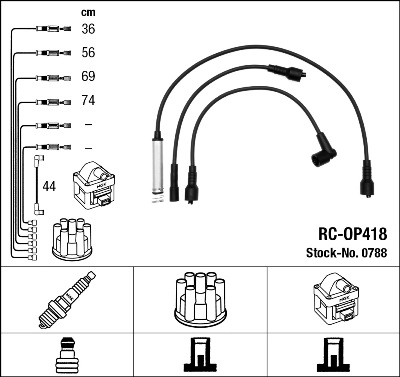 NGK 0788 - Высоковольтные провода