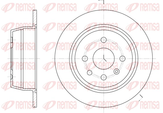 REMSA 6207.00 - Тормозные диски