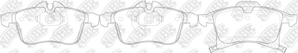 NIBK PN0355 - Тормозные колодки 