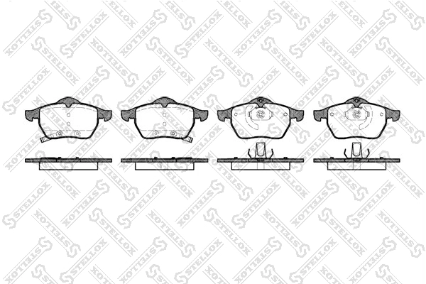 STELLOX 401 032-SX - Тормозные колодки 