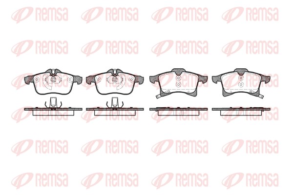 REMSA 1036.02 - Тормозные колодки 