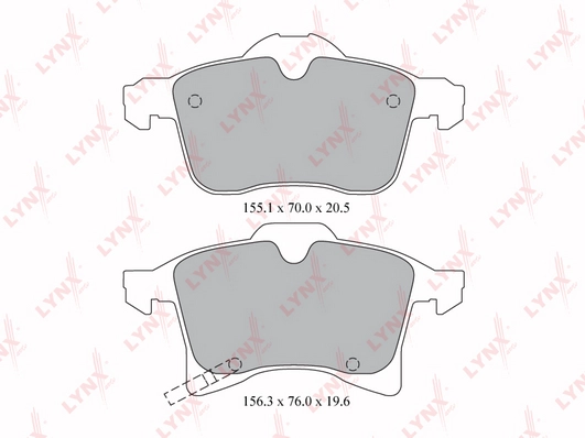 LYNXAUTO BD-5908 - Тормозные колодки 