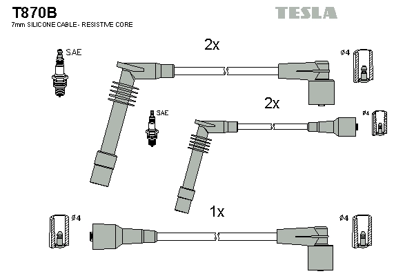TESLA T870B - Высоковольтные провода
