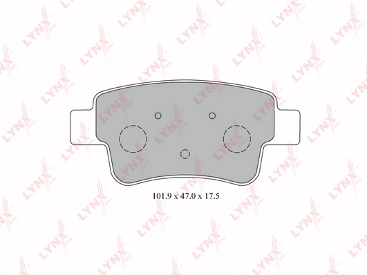 LYNXAUTO BD-5917 - Тормозные колодки 