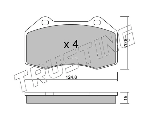TRUSTING 667.0 - Тормозные колодки 