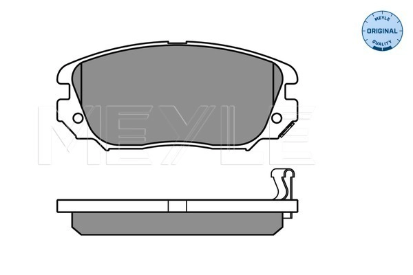 MEYLE 025 244 1519/W - Комплект тормозных колодок, дисковый тормоз MEYLE-ORIGINAL: True to OE.