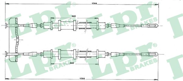 Трос ручника