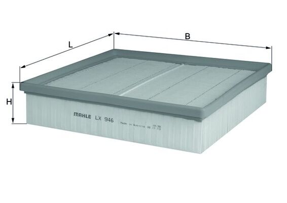 KNECHT LX 946 - Воздушный фильтр