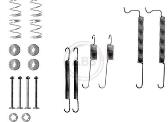 A.B.S. 0744Q - Ремкомплект тормозных колодок ручника