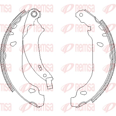 REMSA 4076.00 - Колодки барабанные