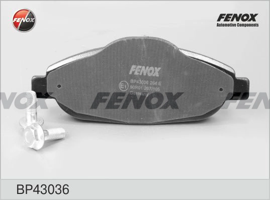 FENOX BP43036 - Тормозные колодки 
