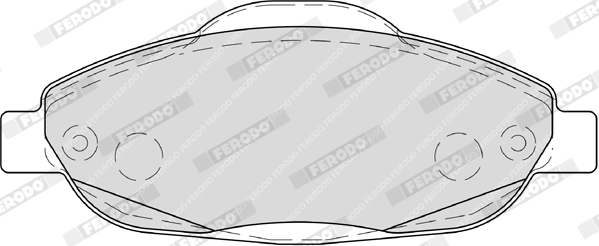 FERODO FDB4003 - Комплект тормозных колодок, дисковый тормоз PREMIER ECO FRICTION