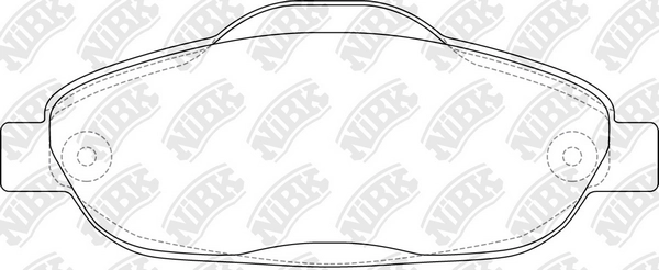 NIBK PN0450 - Тормозные колодки 