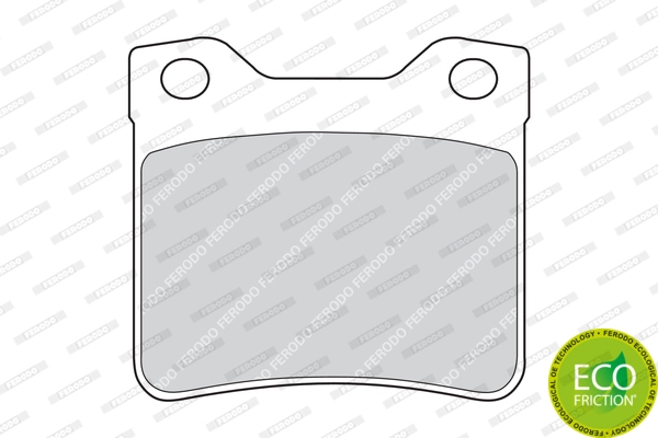 FERODO FDB1415 - Комплект тормозных колодок, дисковый тормоз PREMIER ECO FRICTION